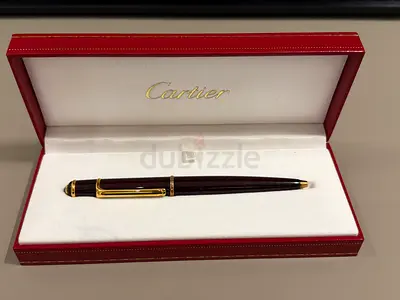 Cartier Gold Trim Fountain Pen in Original Box