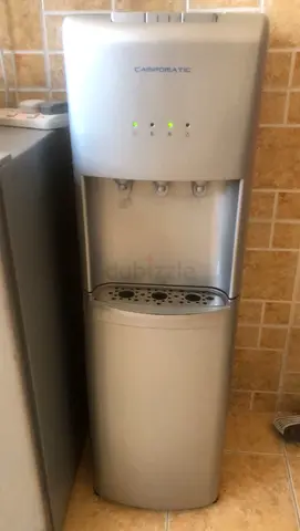 Standing Water Dispenser / Cooler - Silver, Good Working Condition