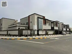 Modern corner villa for sale in Al Helio 2, Ajman, opposite Azhi Community Compound | 5500 sq ft | 5