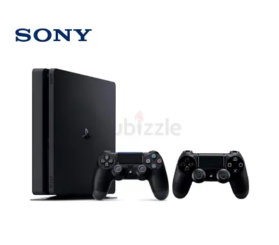Sony PlayStation 4 Slim with 2 Controllers - Good Condition with game CD