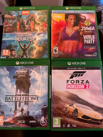 4x Xbox One Games, Star Wars Battlefront, Zumba Fitness, Forza Horizon 2, Zoo Tycoon/Kinect Sports