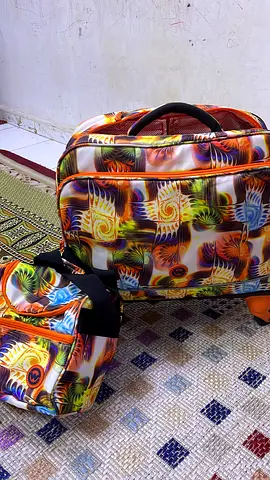 Colorful Kids school bag with Pink Lined Interior - Good Condition