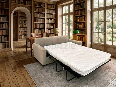 West elm two seater sofa bed with mattress