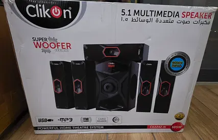 ClickOn 5.1 Multimedia Speakers – Full Set | Powerful Bass