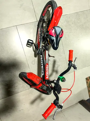 Red and Black Aster Kids Bicycle - 16-inch, Good Condition