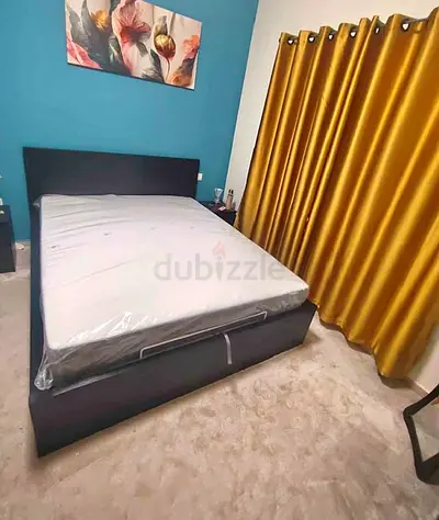 IKEA Malam Ottoman king size size 180×200cm bed with inside full storage and IKEA mattress is availa
