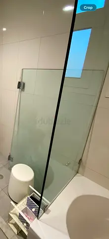 Glass door for bath
