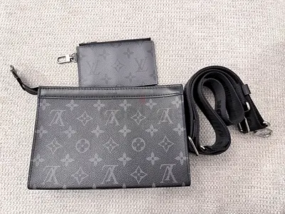 Louis Vuitton Monogram Eclipse Canvas Gaston Wearable Wallet (Pre-owned)