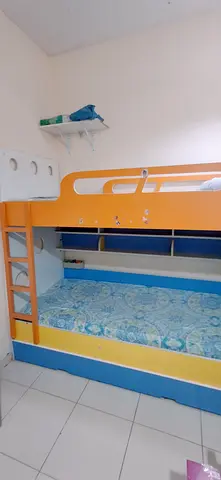 Kids bunk bed with mattress - good condition