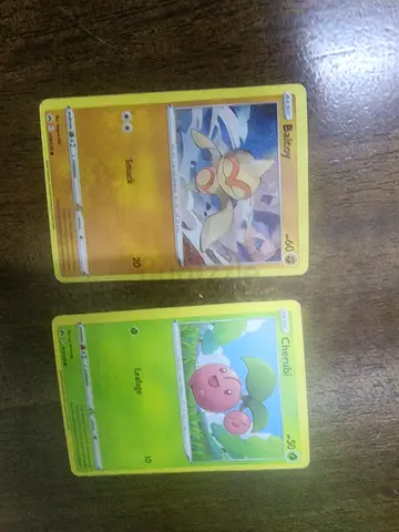 Two Pokémon TCG Cards — Baltoy  Cherubi (Common)