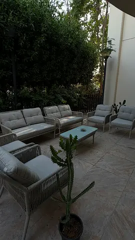Outdoor Wicker Patio Seating Set with Cushions - 17 Pieces