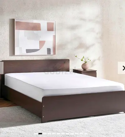 Pan king bed with ikea mattress 800 aed