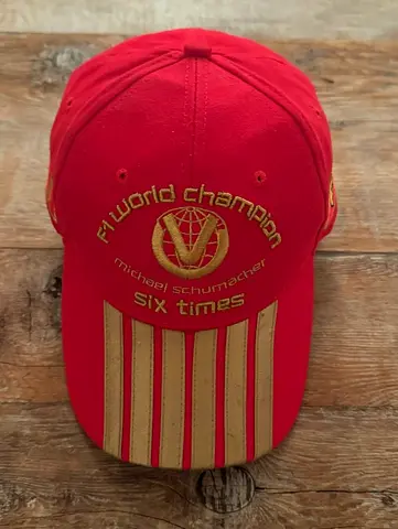 Michael Schumacher F1 Ferrari 6 Times World Champion Cap Official Licensed 2003