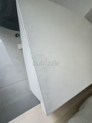 White bedside table / nightstand - used
