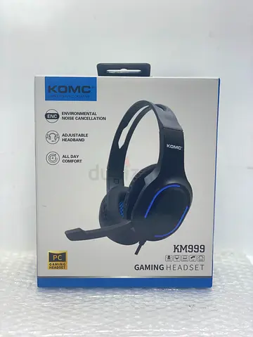 KOMC KM999 Gaming Headset - Noise Cancelling, Adjustable Headband (New in Box)
