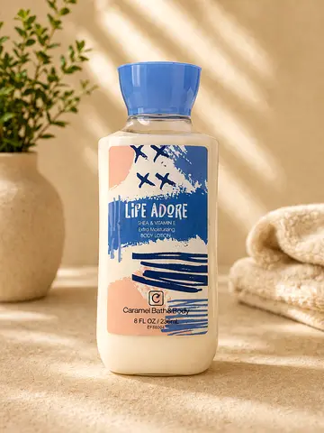 Life Adore Shea  Vitamin E Body Lotion - 235ml (Caramel Bath  Body)