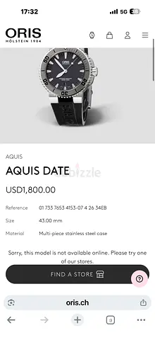 Oris Aquis Date 43mm Mens Dive Watch good condition automatic in good condition box  paper Rivoli
