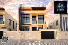 Villa (Sikka) for sale | Ajman | Al Amra area | 4 bedrooms, majlis and 2 halls | Large front setback