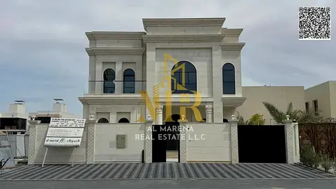 In Al-Aliya, a villa on a 5300 sq ft plot, two floors plus a roof terrace, 6 master bedrooms, two living rooms, and a hall. Price negotiable, includin