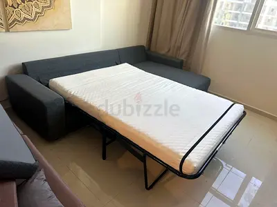 L-Shaped ikea Sofa-bed with chaise