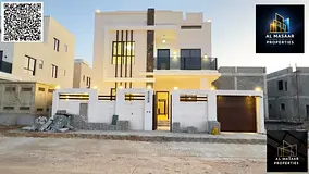 Villa for sale in Al Zahia area, ready to move in, close to all services, electricity and water incl