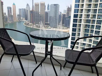 Full Furnished Studio for Rent Distress Price | Dual View (Lake & Burj Khalifa)