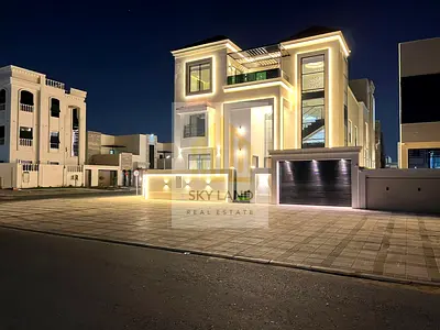 Your dream corner villa, on two main streets, two floors and a roof, on Sheikh Mohammed bin Zayed R