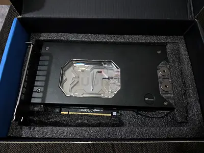 Waterblocked gigabyte rtx 5080 16gb graphics card