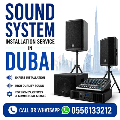 Sound system installation service in Dubai