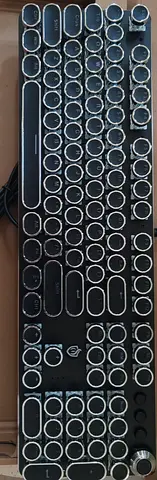 Mechanical Retro Typewriter-Style USB Keyboard - Good Working Condition