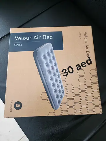 New in box Velour Air bed / camping mattress