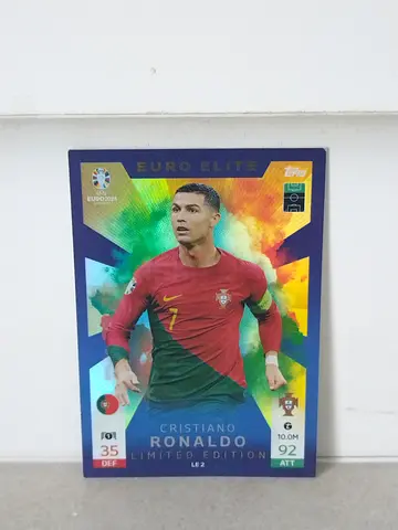 Limited Edition Cristiano Ronaldo Euro Elite Trading Card (Collectible)