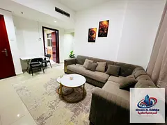 Furnished 1BHK in Al Khan for Rent AED 4000 Monthly Steps from Corniche Near Afamia with Sand Parkin