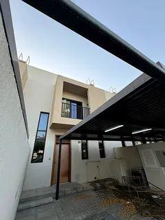 The cheapest villa for annual rent in Sharjah, in Al Suyoh, Nasma project, two floors, maid's ro