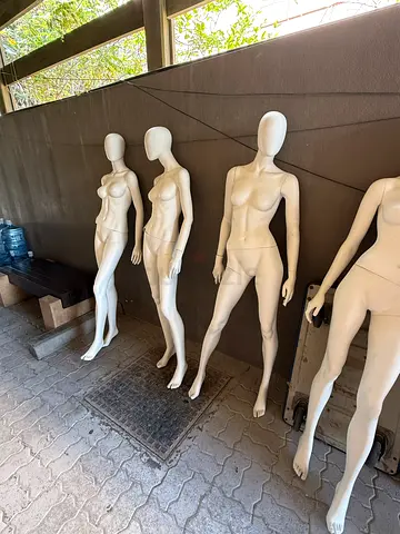 Set of 4 White Female Display Mannequins - Full Body