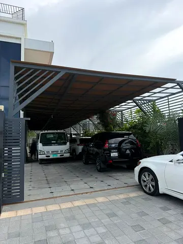 Large Metal Carport/Car Shade Canopy - Covered Parking Structure