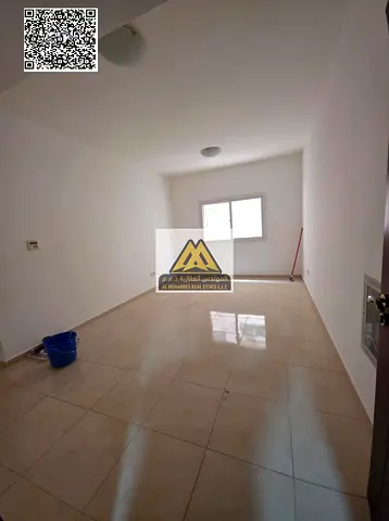 A great opportunity for annual rent in Al Jurf 2 – Ajman. A 1-bedroom apartment with a living room