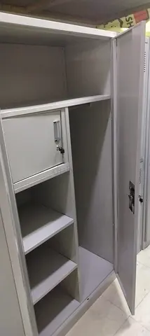 Used Metal Wardrobe / Locker with Shelves and Hanging Rail