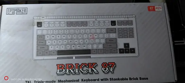 Used EPoMaker Brick 87 TKL Mechanical Keyboard - Triple Mode