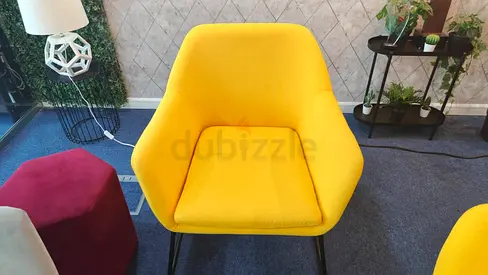 Small Office Waiting Area chair - Yellow