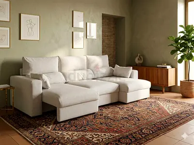 Brand New condition ikea eskilstuna L shape sofa bed with storage