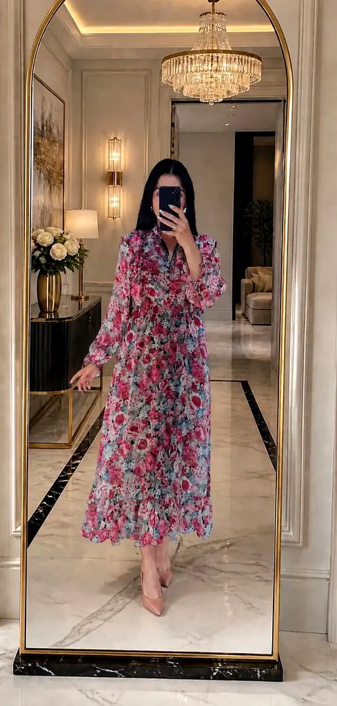 Zara Floral Print Cute Ruffled Dress | dubizzle Dubai