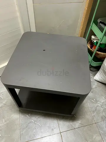 Simple Grey Coffee Table - Compact Low Table