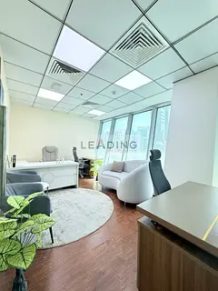 Elegant Furnished Office | Business Bay | Sheikh Zayed & Jumeriah Views