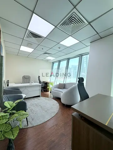 Elegant Furnished Office | Business Bay | Sheikh Zayed & Jumeriah Views