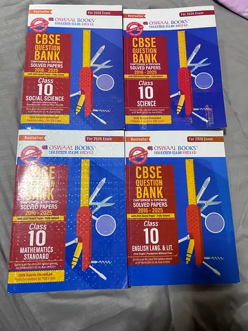 Oswaal CBSE class 10 Question Bank ( All Subjects)