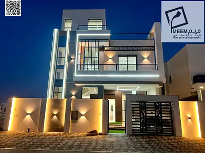 Luxury villa for sale in Ajman, located in a prime residential area