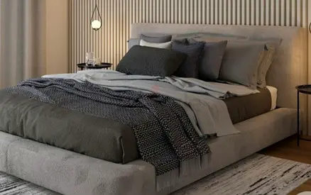 Light gray 180*200 king size Bed