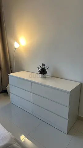 IKEA White 6-Drawer Dresser - Clean Modern Design