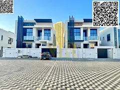 Villa (Sikka) for sale | Ajman | Al Amra area | 4 bedrooms, majlis and 2 halls | Large front setback